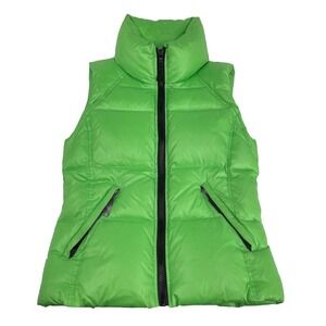 SAM Down Puffer Vest Womens Large Green
